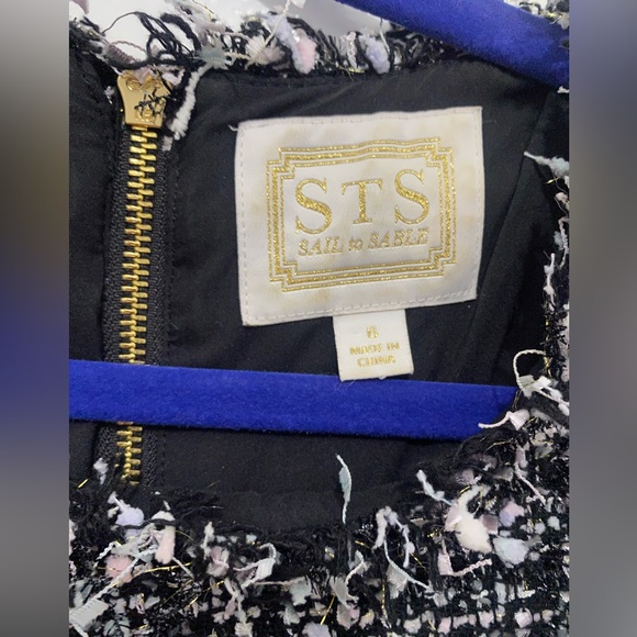 Sail To Sable tweed short sleeve woman’s shift dress size 6 - Picture 4 of 6